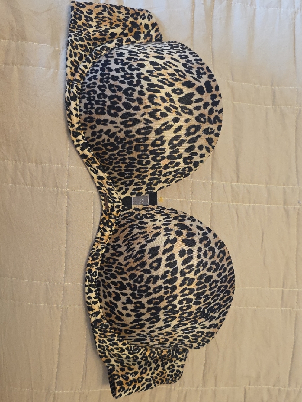 Victoria's Secret Leopard Print Demi Bra - Black & Tan